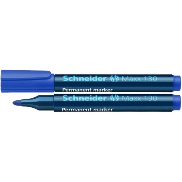 Schneider Maxx 130 permanent μαρκαδόρος μπλέ με στρογγυλή μύτη 1-3 mm