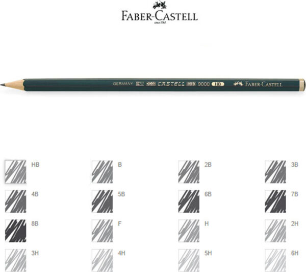 Faber-Castell 9000 Μολύβι Σχεδίου 5B - Image 3