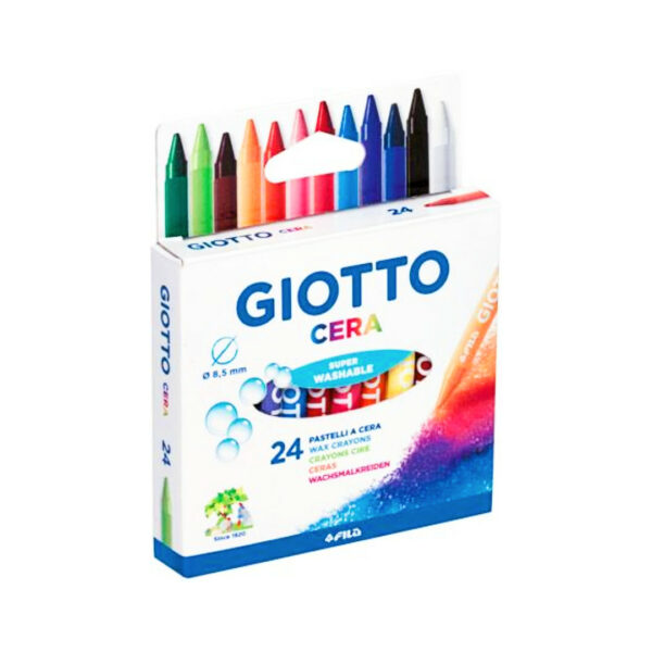 Giotto Cera Σετ Κηρομπογιές 9cm 24τμχ