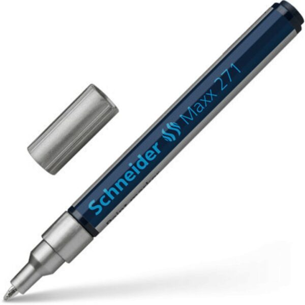 Schneider Maxx 271 μαρκαδόρος ανεξίτηλος μπίλιας Ασημί 1-2mm