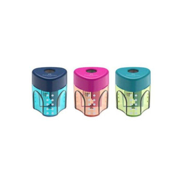 Faber-Castell ξύστρα τριγωνική grip trio μίνι (διάφορα χρώματα)