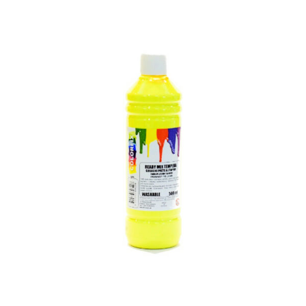 Colorfix τέμπερα μπουκάλι 500ml Κίτρινο