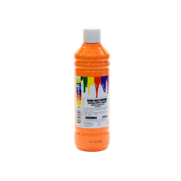 Colorfix τέμπερα μπουκάλι 500ml Πορτοκάλι