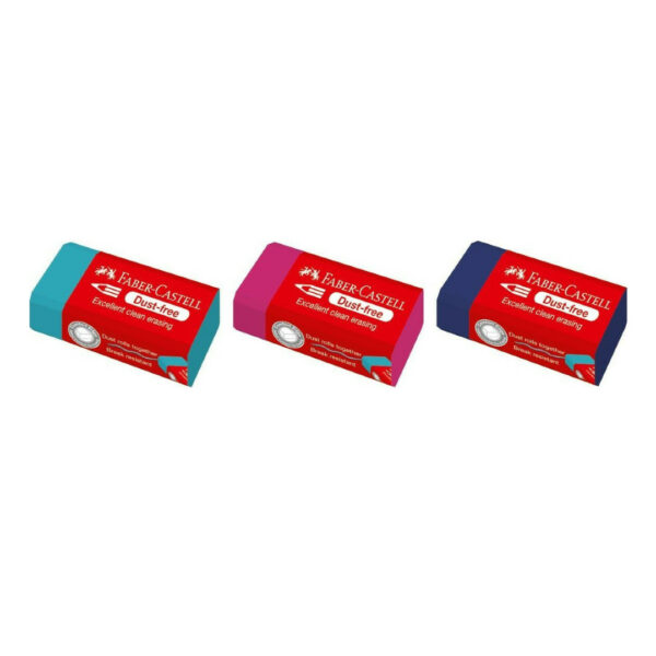 Faber-Castell Γόμα για Μολύβι Dust Free (Διάφ. Xρώμ.)