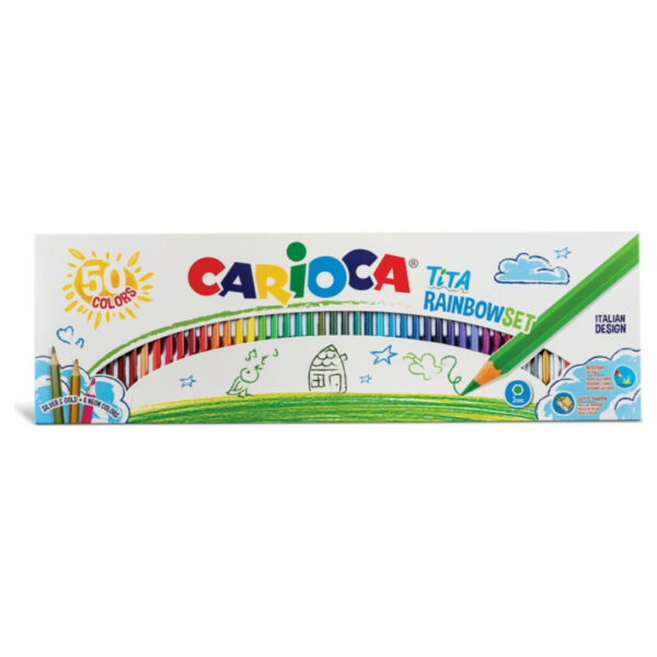Carioca Tita Rainbow Ξυλομπογιές σετ 50 χρώματα