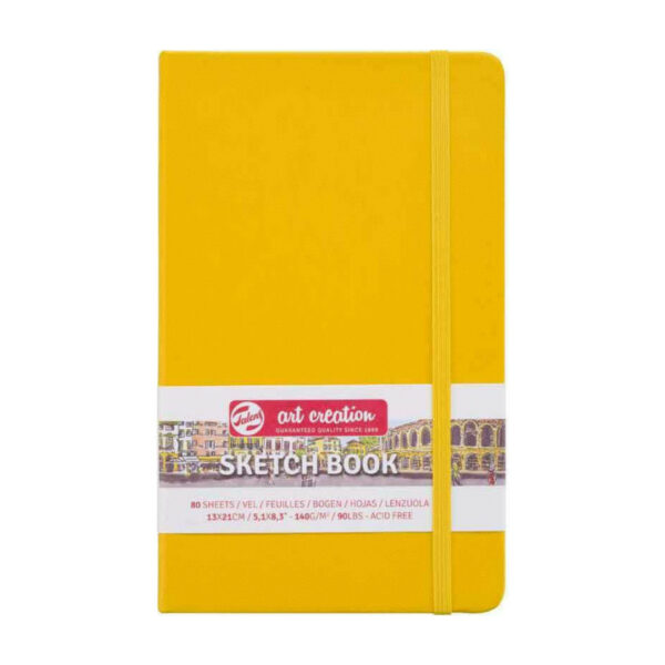 Μπλοκ Ελεύθερου Σχεδίου Art Creation Sketch Book Κίτρινο 13x21εκ. 140 γρ. 80 Φύλλα