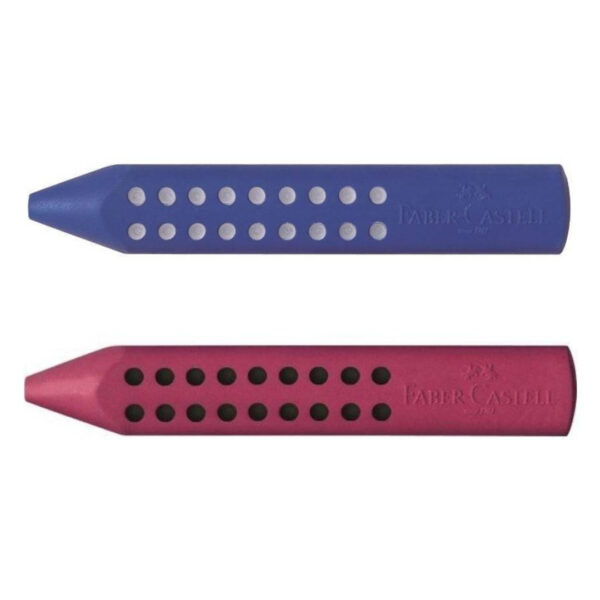 Faber-Castell γόμα τριγωνική grip μολύβι (μπλέ κόκκινο)