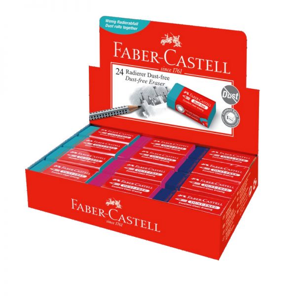 Faber-Castell Γόμα για Μολύβι Dust Free (Διάφ. Xρώμ.) - Image 2