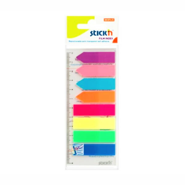 Σελιδοδείκτες Stickin Πλαστικοί neon 45 x 12cm (Σετ 8 x 25 φύλλων)