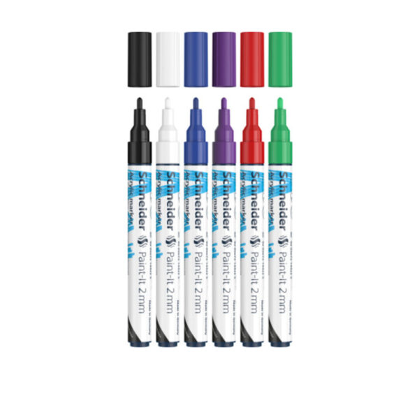 Schneider Paint it 310 Ακρυλικός μαρκαδόρος 2mm 120195 (Σέτ 6τμχ.)