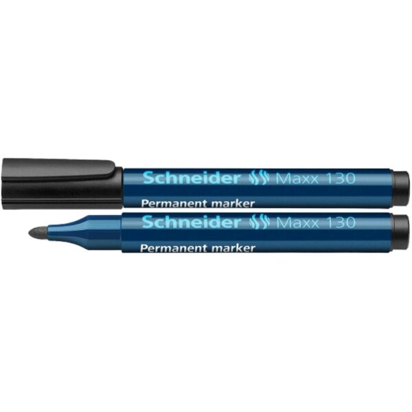 Schneider Maxx 130 permanent μαρκαδόρος μαυρος με στρογγυλή μύτη 1-3 mm