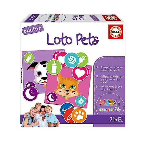 Επιτραπέζιο Educa Loto Pets - Χαρούμενα Ζωάκια (18125)