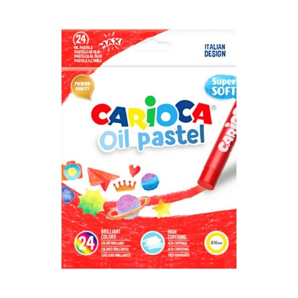 Carioca Λαδοπαστέλ Super Soft Oil Pastels 24 Χρωμάτων 43278