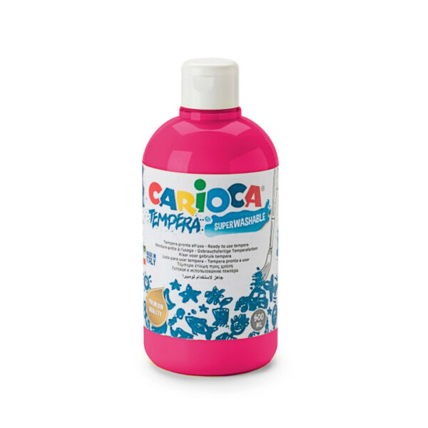 Carioca Τέμπερα Μπουκάλι 500ml Φούξια (Magenta)