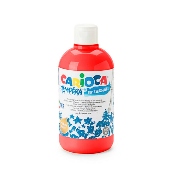 Carioca Τέμπερα Μπουκάλι 500ml Κόκκινο