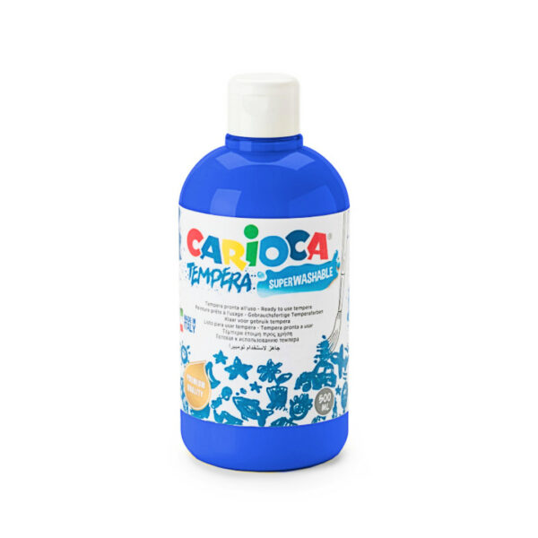 Carioca Τέμπερα Μπουκάλι 500ml Μπλέ