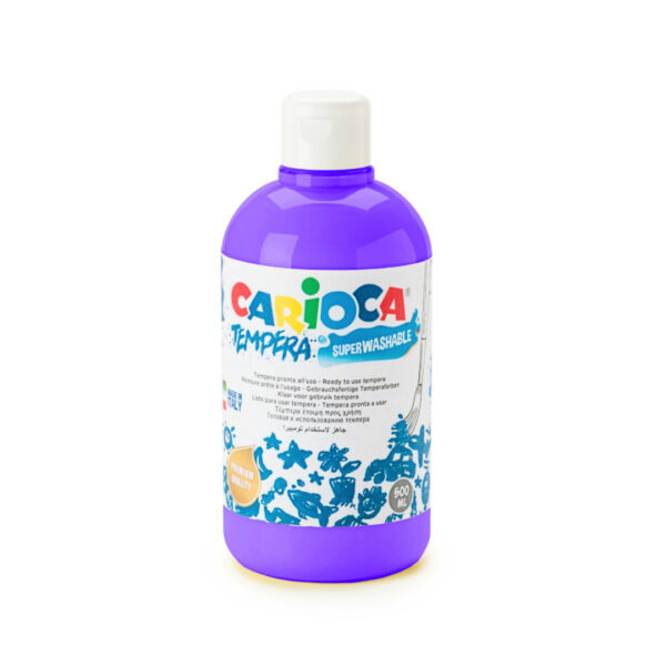 Carioca Τέμπερα Μπουκάλι 500ml Μώβ