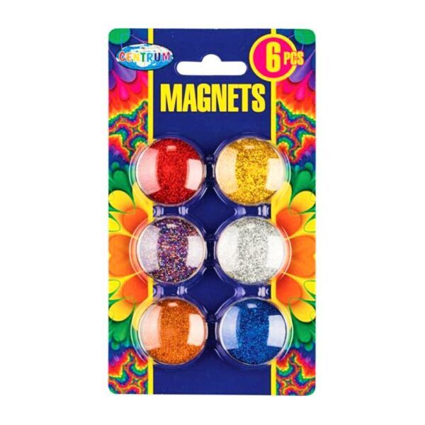 Μαγνήτες Centrum Blister Glitter 30mm (6τεμ)
