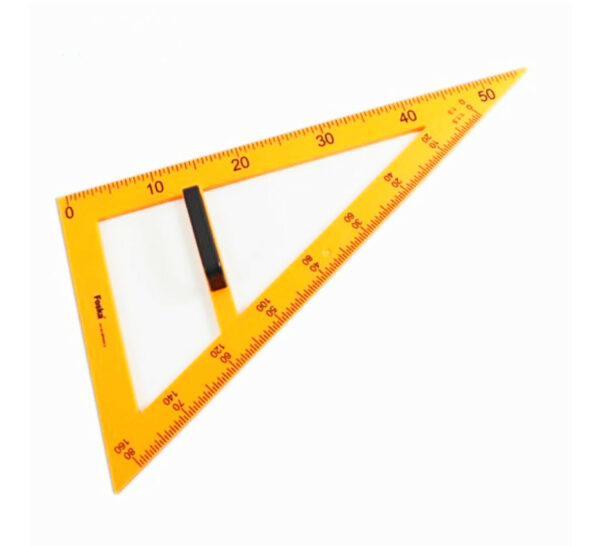 Τρίγωνο πλαστικό μεγάλο πίνακος 60 μοιρών 50cm (Ορθογώνιο)