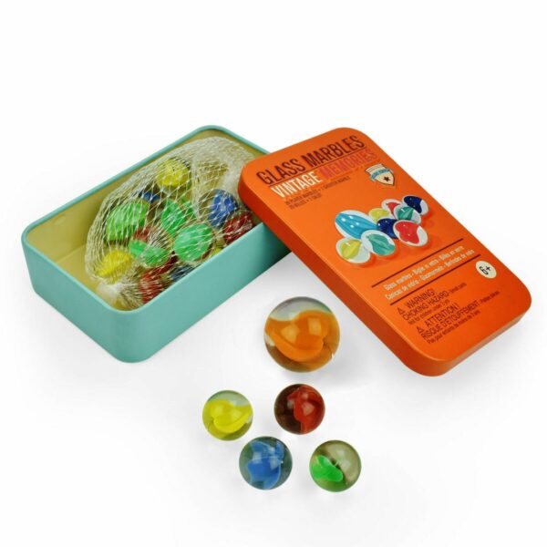 Ρετρό Παιχνίδι Legami Glass Marbles Βόλοι με 21 Μπλίλιες (GM0001)