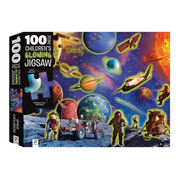 Παιδικό Puzzle Touch And Feel Space Explorers Glowing 100pcs για 6+(TJ-8)