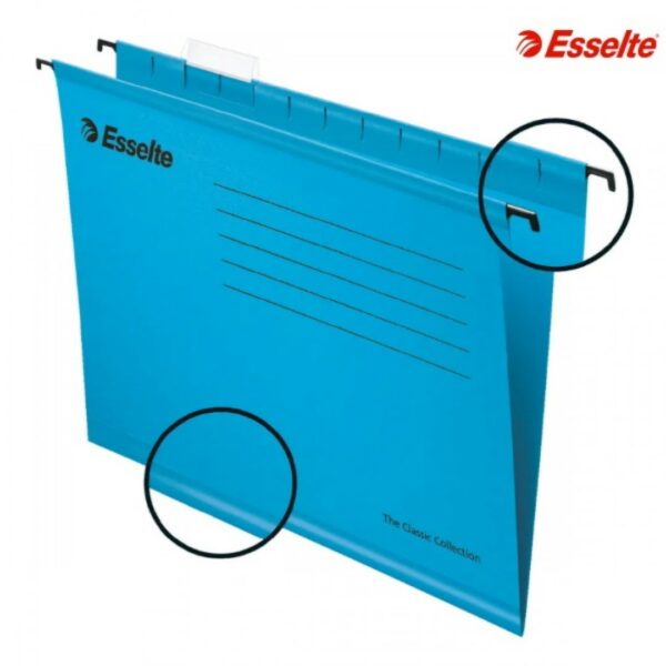 Esselte A4 Ντοσιέ κρεμαστά Μπλέ (Πακέτο 25τεμ)