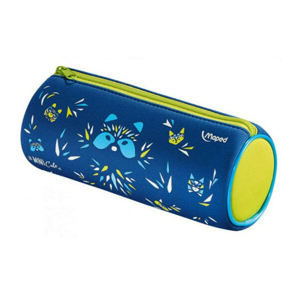 Maped Mini Cute Κασετίνα Βαρελάκι με 1 Θήκη σε Μπλε χρώμα