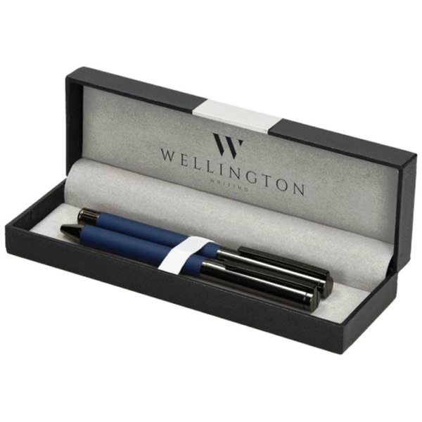 Wellingtton Σέτ Στυλό Stamford Blue (Διαρκείας+Roller)