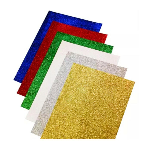 Χαρτόνι Glitter 35x25cm 250gr Σέτ (10τμχ)