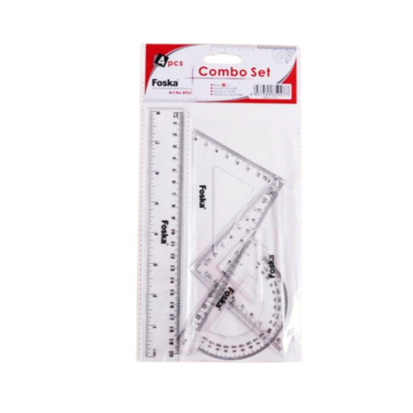 Σέτ Γεωμετρικά όργανα Foska 20cm (4τμχ)