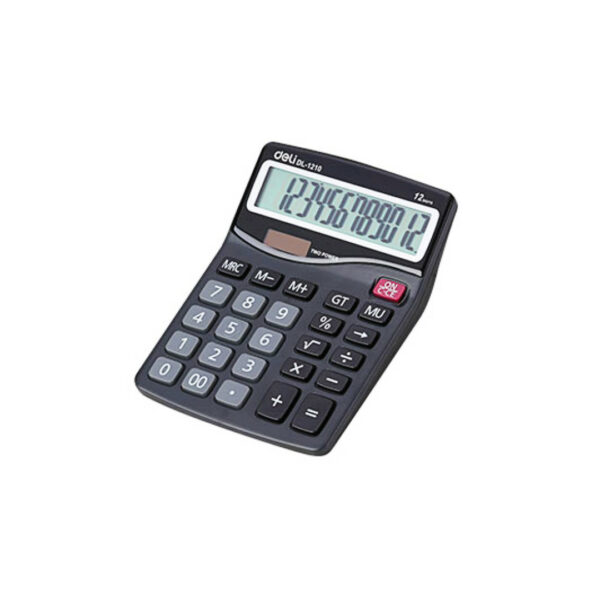 Deli Αριθμομηχανή 12ψ 15,7Χ12Χ4,6 Smart E1210 Μαύρη