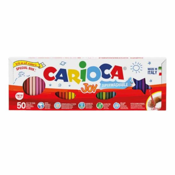 Carioca Mαρκαδόροι Super Joy 50τμχ (1/2meter)