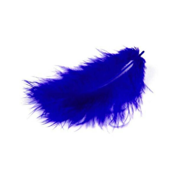 Πούπουλα Μαραμπού 10-12cm (17τμχ) Μπλέ