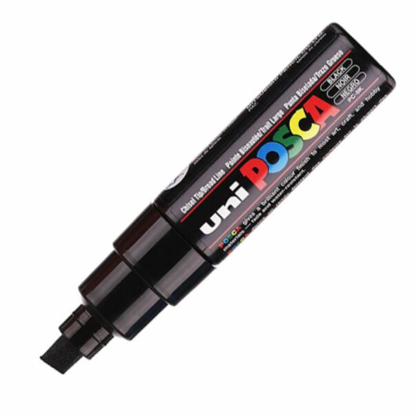 Posca Μαρκαδόρος PC-8ΚΤ Χονδρό Κοντό Μαύρο