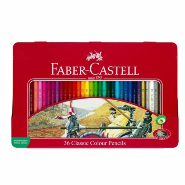 Faber Castell Ξυλομπογιές Κασετίνα Μεταλλική 36τμχ