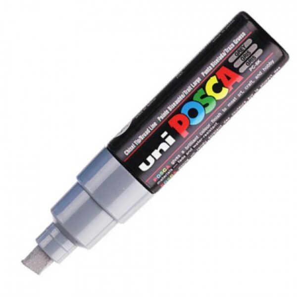 Posca Μαρκαδόρος PC-8ΚΤ Χονδρό Κοντό Γκρί