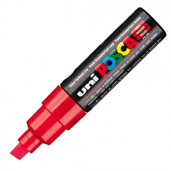 Posca Μαρκαδόρος PC-8ΚΤ Χονδρό Κοντό Κόκκινο
