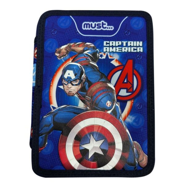 Σχολική Κασετίνα Διπλή Γεμάτη Must Avengers (506097)