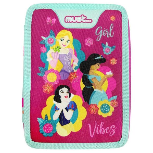 Σχολική Κασετίνα Διπλή Γεμάτη Must  Disney Princess Girl Vibes (563473)