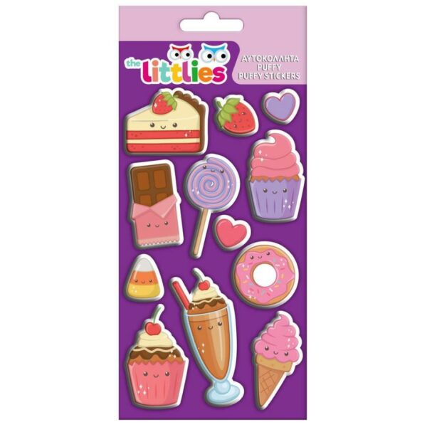 Αυτοκόλλητα Puffy Γλυκά The Littlies 10x22 εκ (646918)
