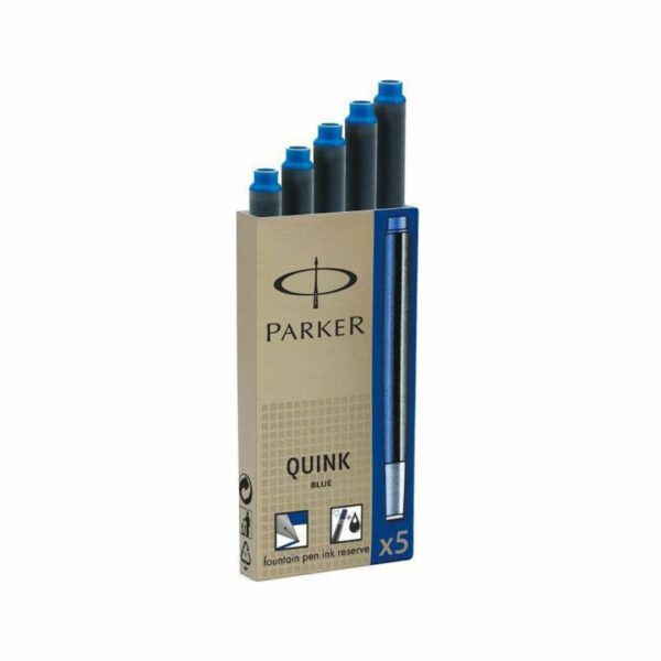 Parker Ανταλ/κες Αμπούλες Πένας Μεγάλες Μπλέ (Σέτ 5τμχ)