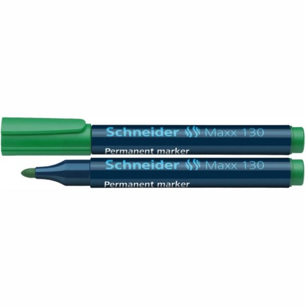 Schneider Maxx 130 Permanent Μαρκαδόρος Πράσινο με στρογγυλή μύτη 1-3 mm