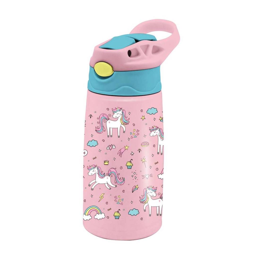 Θερμός Παιδικό Must 400ml Ανοξείδωτο με Καλαμάκι Unicorn