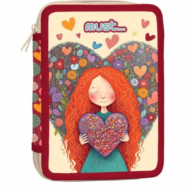 Κασετίνα Must Διπλή Γεμάτη15Χ5Χ21 Red Heart (585746)