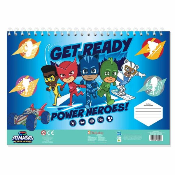 Μπλόκ ζωγραφικής Pj Masks 23X33 40Φ Αυτοκ+Στένσιλ (Διαφ. Σχέδια) 484307 - Image 2