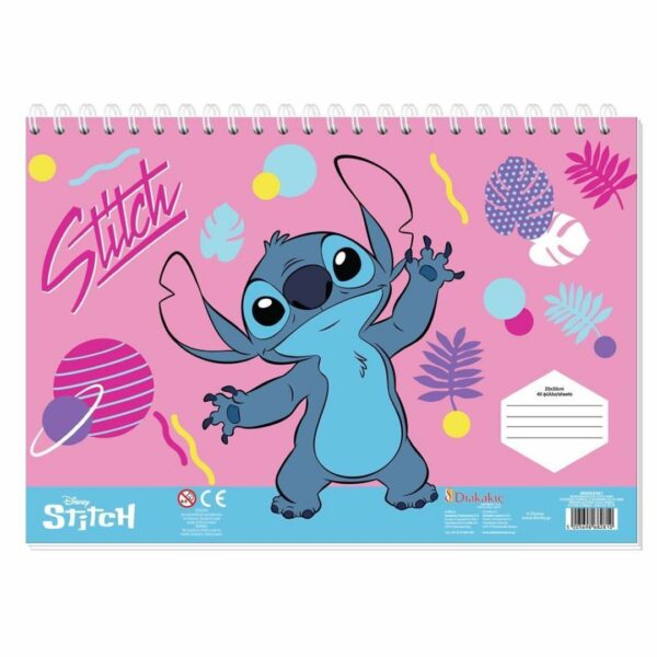 Μπλόκ ζωγραφικής Lilo&Stitch 23X33 40Φ Αυτοκ+Στένσιλ (Διαφ. Σχέδια) 564481 - Image 2