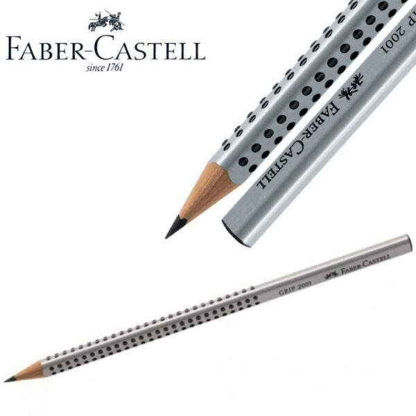 Faber-Castell Grip 2001 Μολύβι Με Γόμα Γκρί
