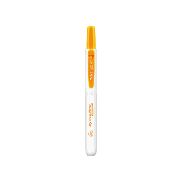 Writech Μαρκαδόρος Πίνακος με Κουμπί 2mm Πορτοκαλί (Retractable)
