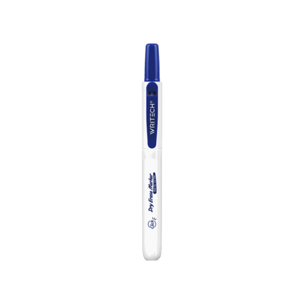 Writech Μαρκαδόρος Πίνακος με Κουμπί 2mm Μπλέ (Retractable)