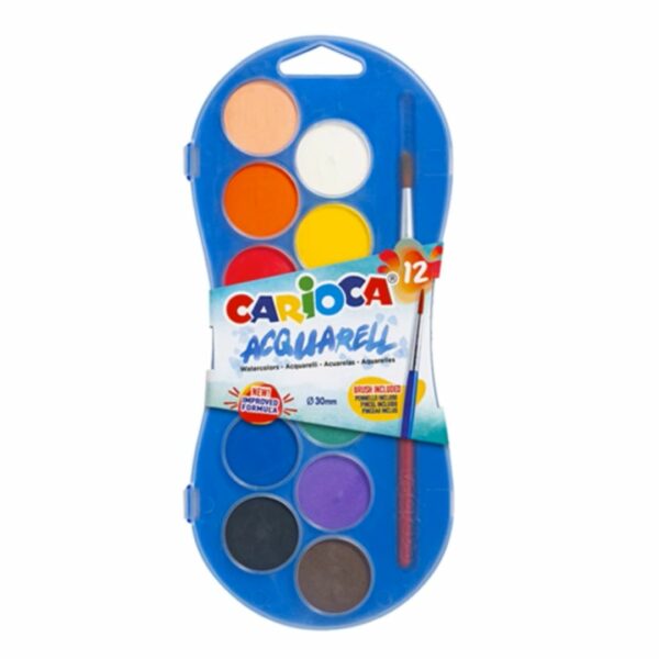Carioca Νερομπογιές Σέτ 12 Χρωμ (42404)